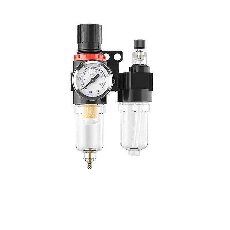 Air Compressor Filter Regulator 1/4 Inch Oil Water Separator with Hand Slide Valve for Precise Control