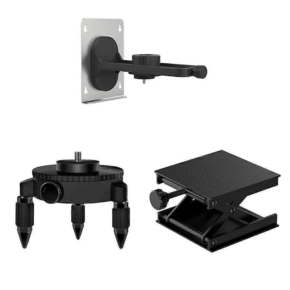 Universal Level Measurement Auxiliary Accessories (Rotating Base/Adjustable Lifting Platform/Wall Bracket) 3PCS/Set