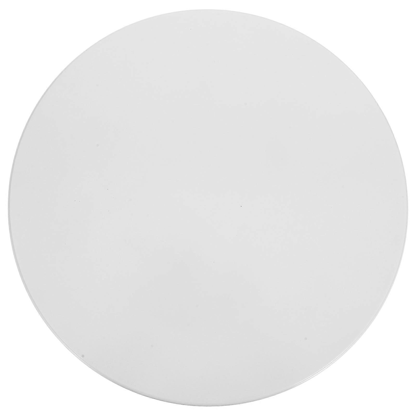 Solid Wood Stool Seat Round Replacement Seat for Barstool 1 Piece White