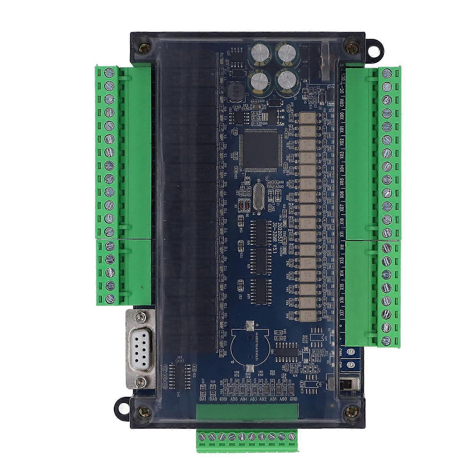2026 PLC 16 Channel Input Output with 6AD 2DA, 6 Way High Speed Counting, Programmable Logic Controller