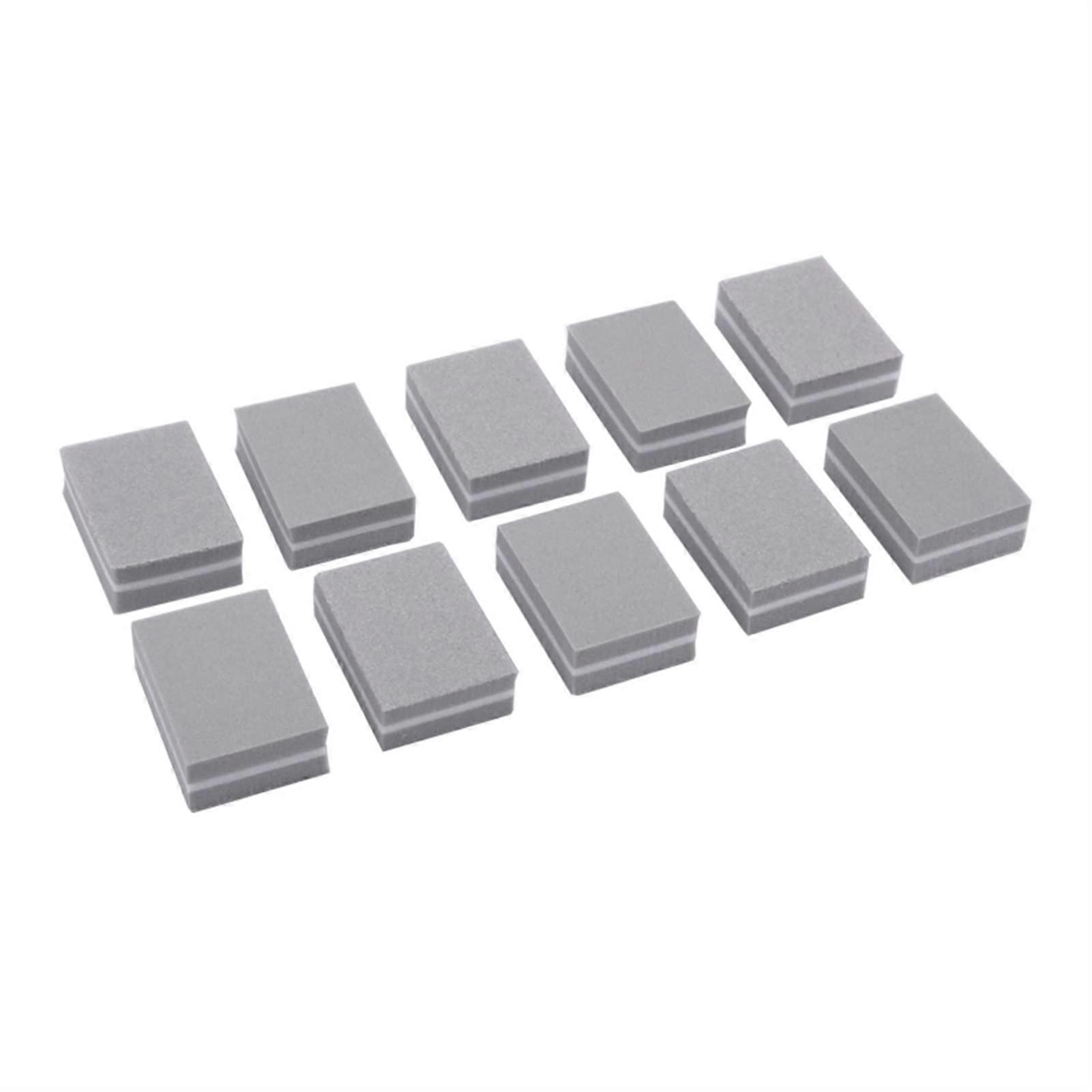 50pcs Double Sided Nail Buffer Block and File Mini Gray Sanding Blocks for Professional Nail Prep