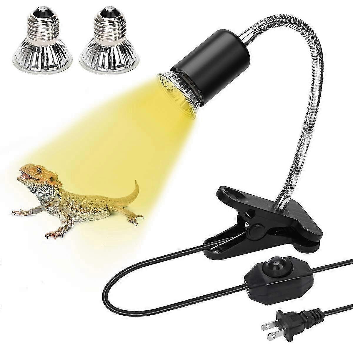 2026 Adjustable Reptile Heat Lamp for Turtle Heating Light with E27 Size