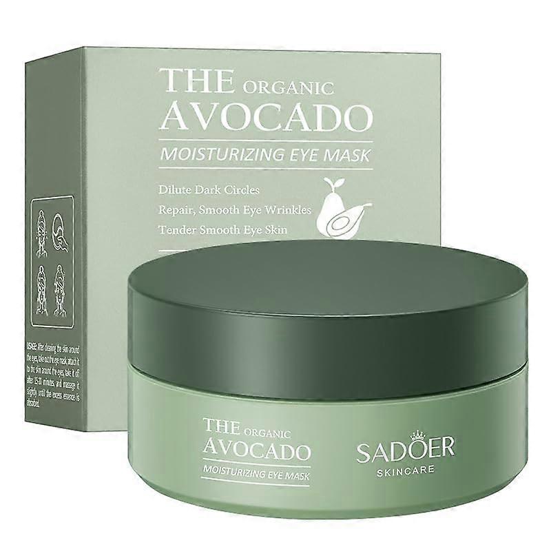 Avocado Eye Mask 4 Pack Organic Moisturizing for Dark Circles, Wrinkle  and Deep Hydration