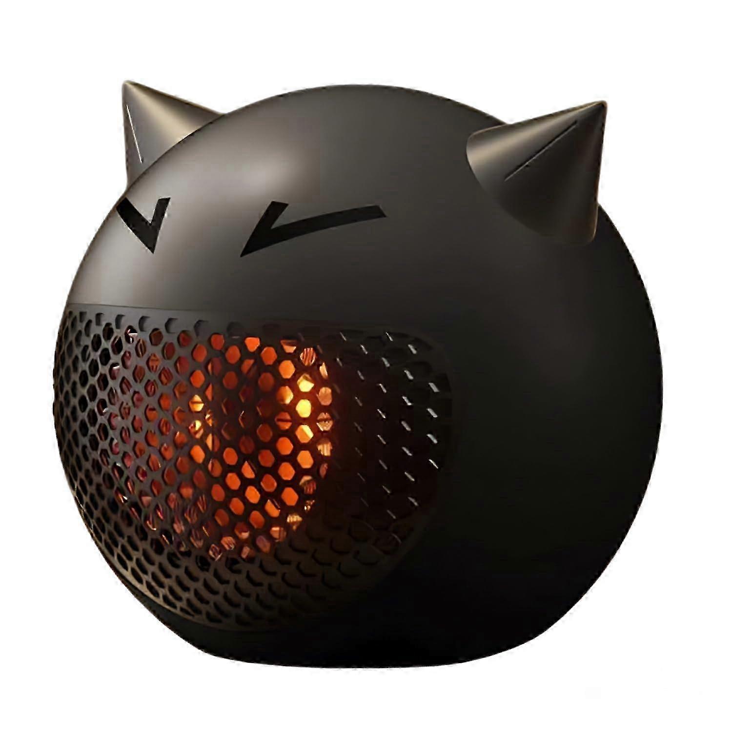 Black Mini Desktop Heater - Fast Heating, Quiet Operation & Smart Temperature Control for Home & Office