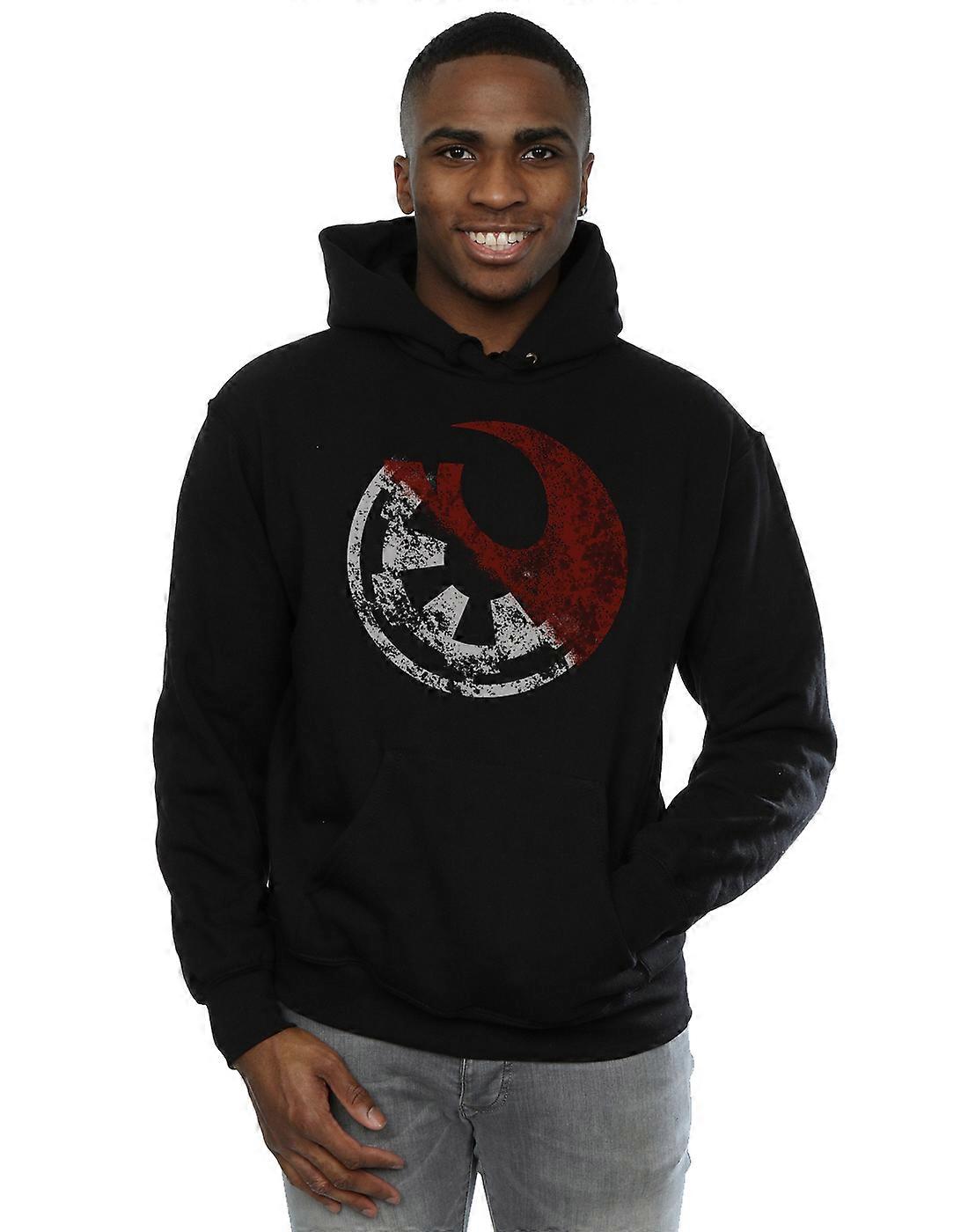 Star Wars Men's Rogue One Rusty Emblems Hoodie