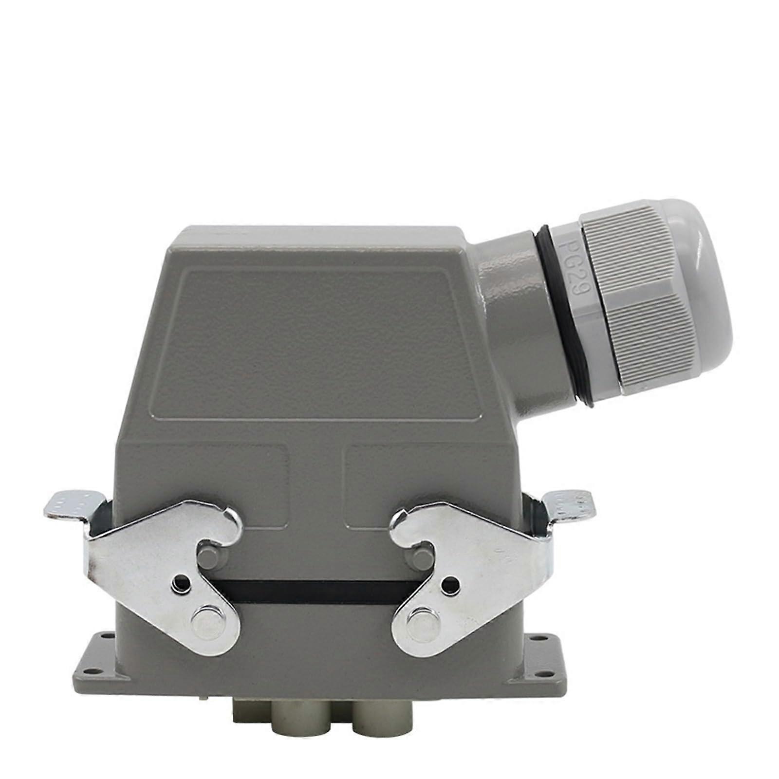 Heavy Duty Waterproof Connector 6 Pin 500V 80A Rectangular Electrical Plug with Single Buckle