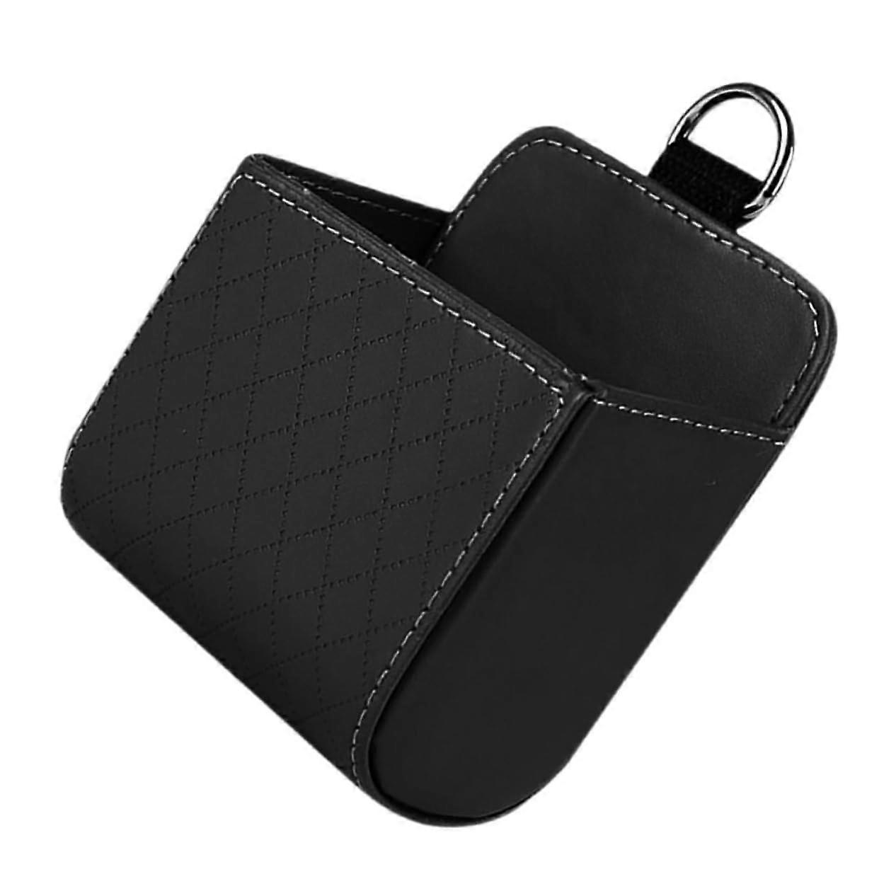 Car Vent Organizer Black Compact Coin Holder with Quick Clip Installation and Secure Storage