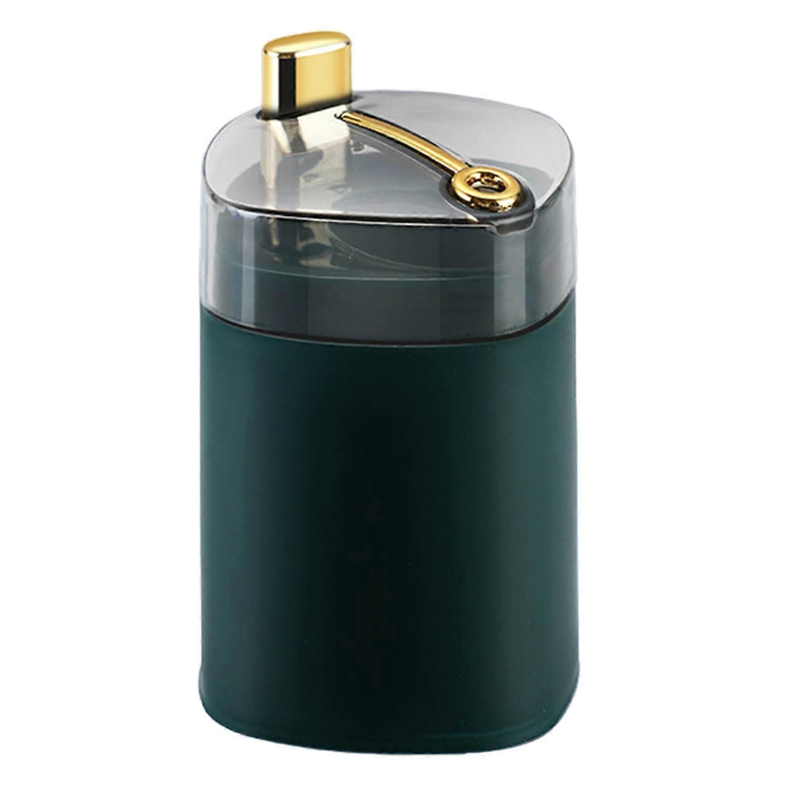 Automatic Toothpick Dispenser with Dustproof Transparent Lid, 100 Capacity Toothpick Holder for Kitchen Dining Green