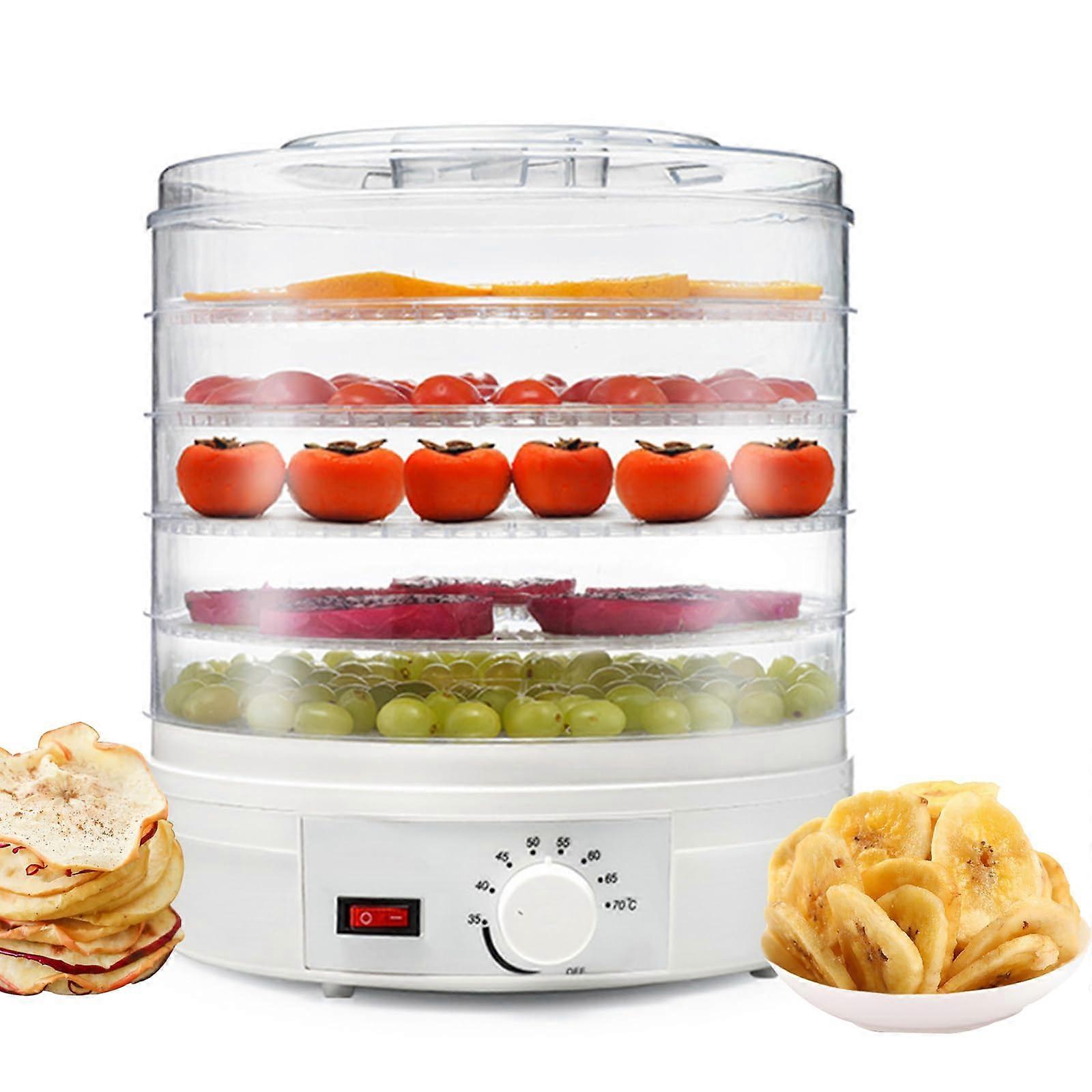 5 Tray Electric Food Dehydrator with Adjustable Temperature for Meat, Fruit and Vegetable Drying