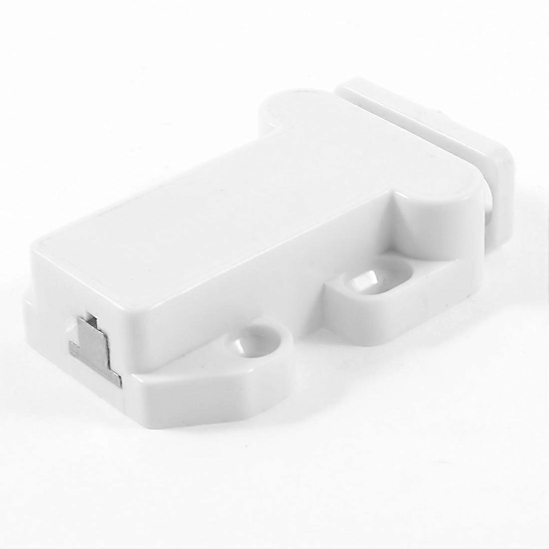 Magnetic Push Door Catch White Cabinet Latch for Kitchen Doors Secure Closure Easy Installation