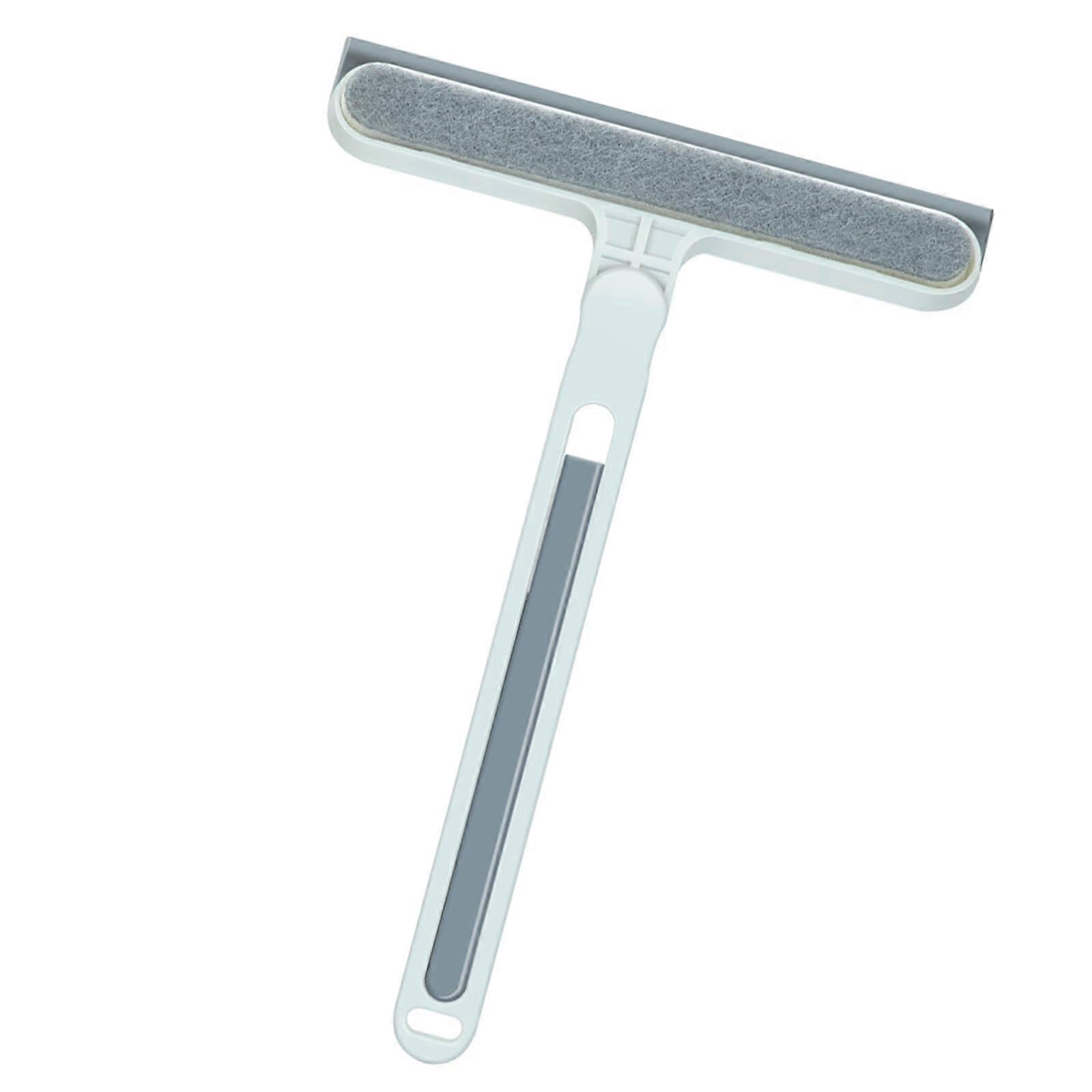 4in1 Window Cleaning Tool with Sponge and Squeegee, Ergonomic Handle for Streak Glass