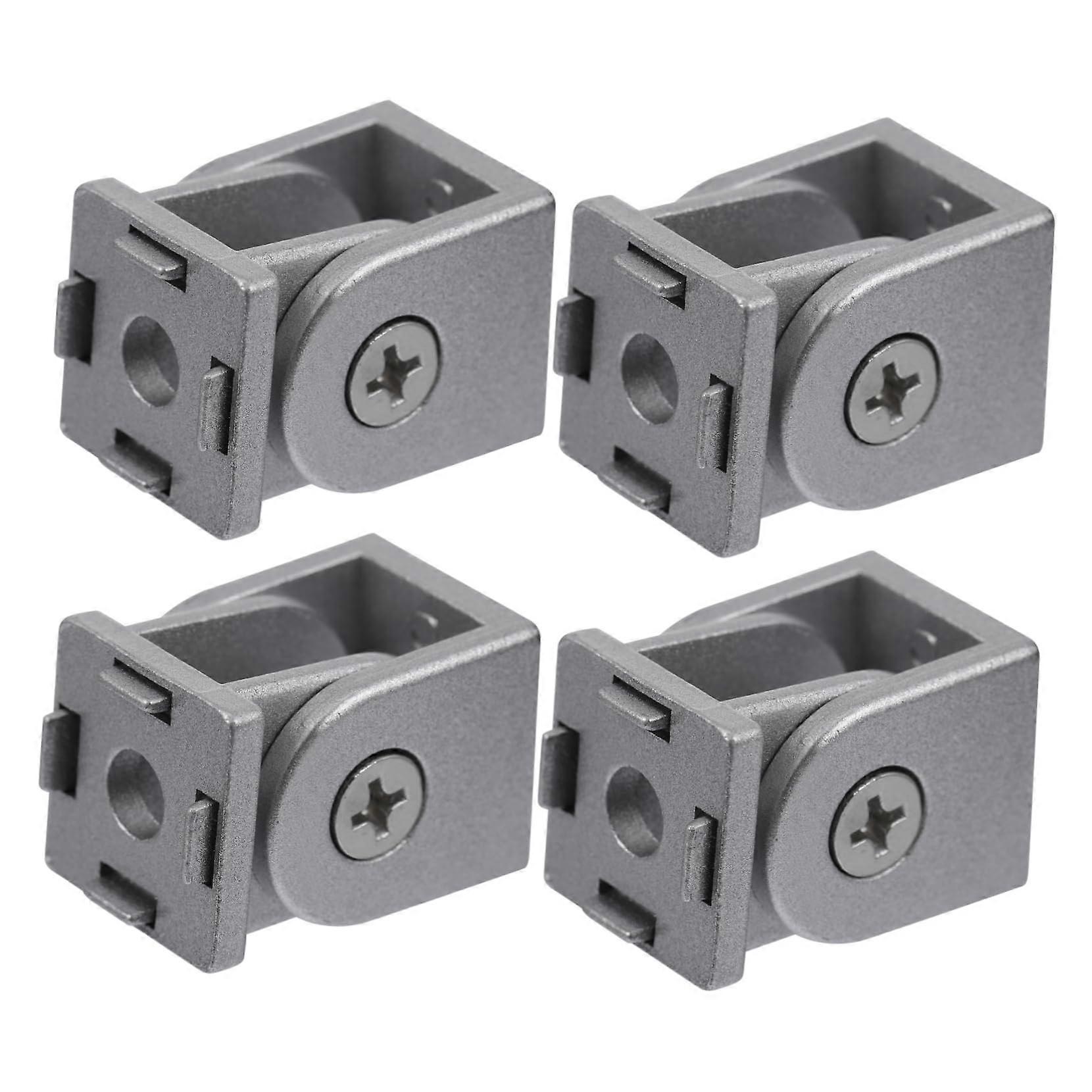 Aluminum Extrusion Pivot Connector with Zinc Alloy Hinge Fitting for Adjustable Frames and CNC