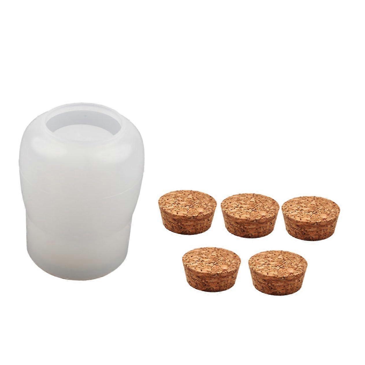 Silicone Bottle Mold for DIY Crafts, Reusable Smooth Finish Storage Bottle Making Tool