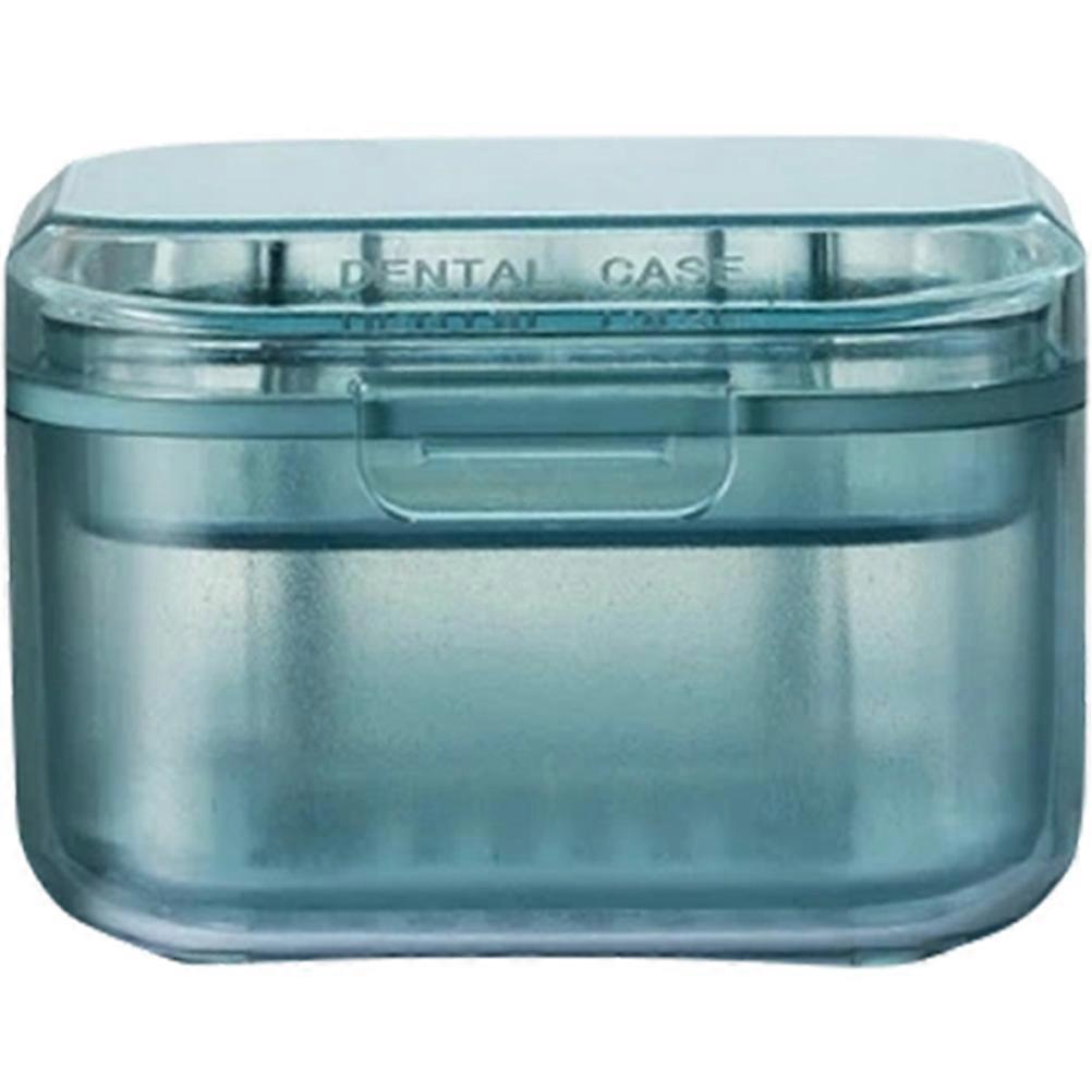 Portable Blue Retainer Case for Travel 5Pcs Braces Storage Box
