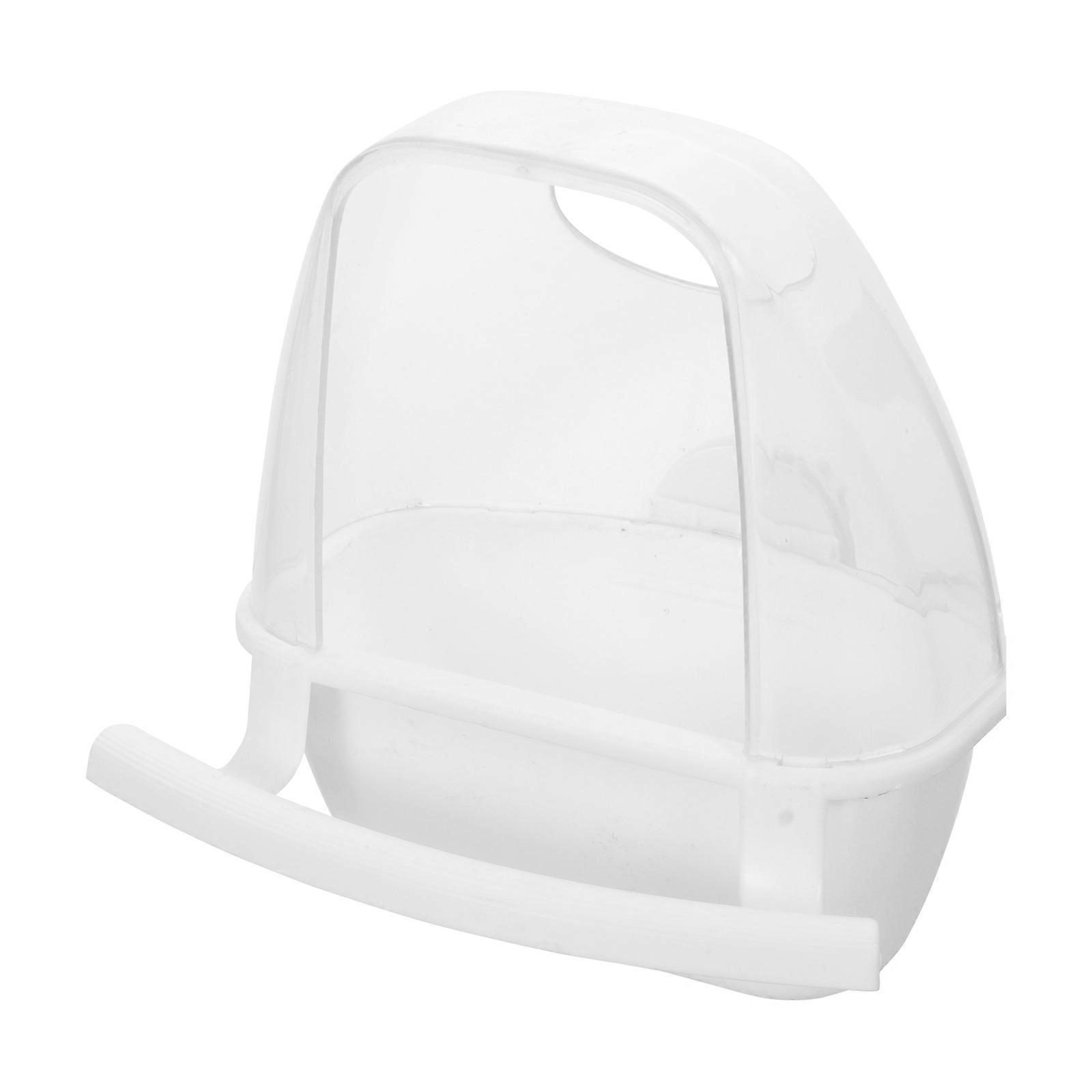 Food Container Splash-Proof Bird Feeder for Cage Hanging