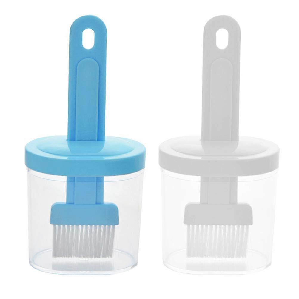 Basting Brush Heat Resistant Barbecue Brush with Container 2Pcs
