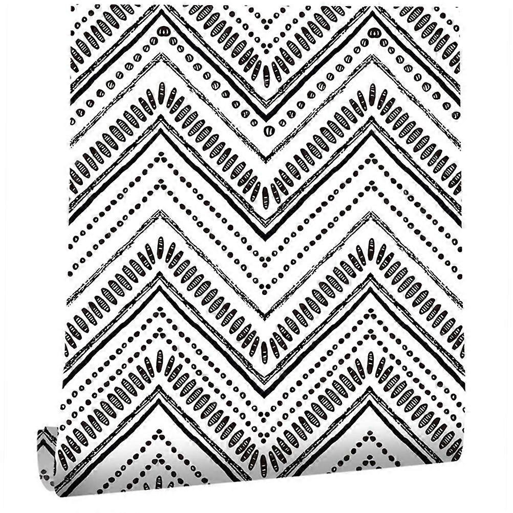 Stylish Geometric Wave Pattern Wall Sticker for Home Decoration 1Pcs