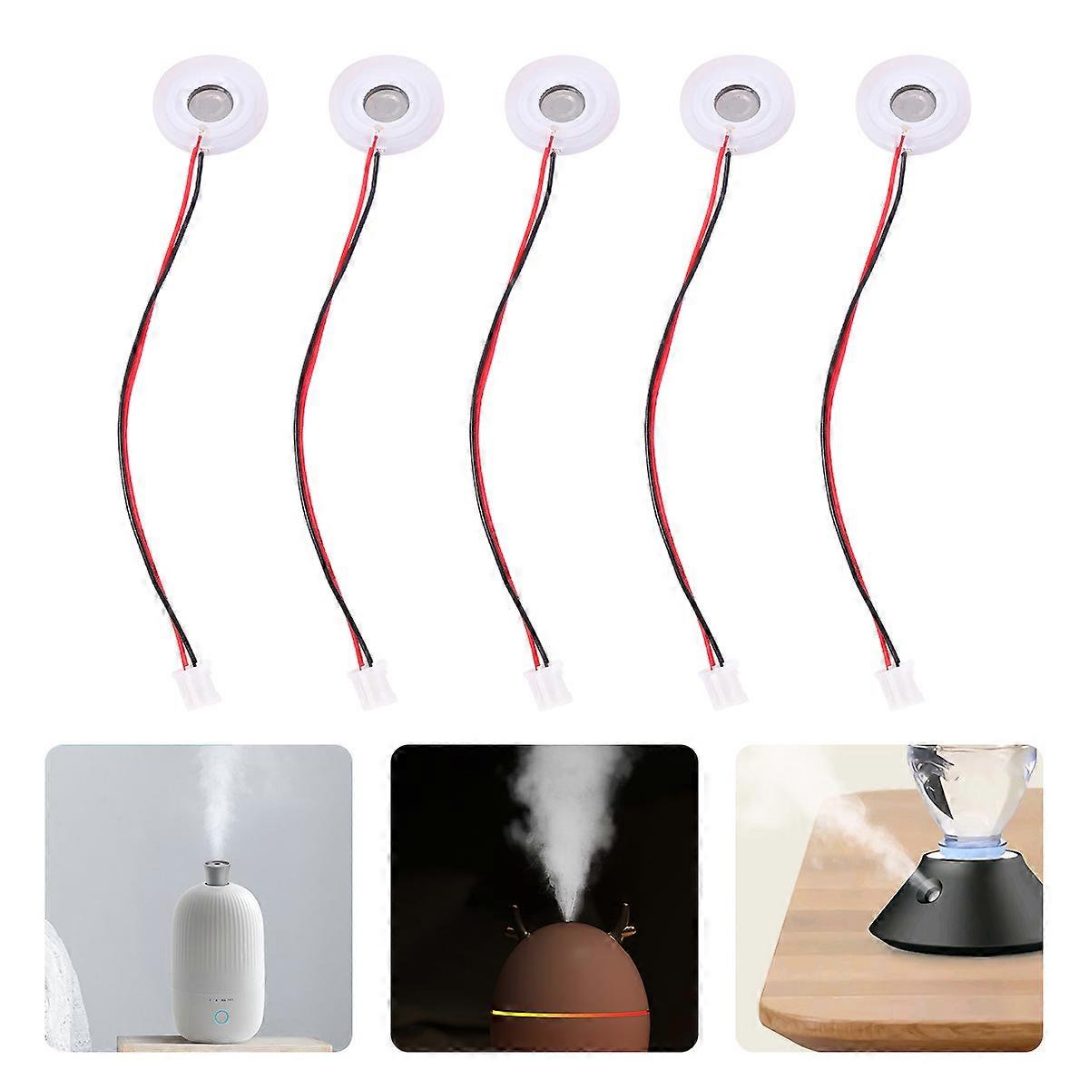 Air Humidifier Atomizing Piece Ultrasonic Spray Accessories 5Pcs White