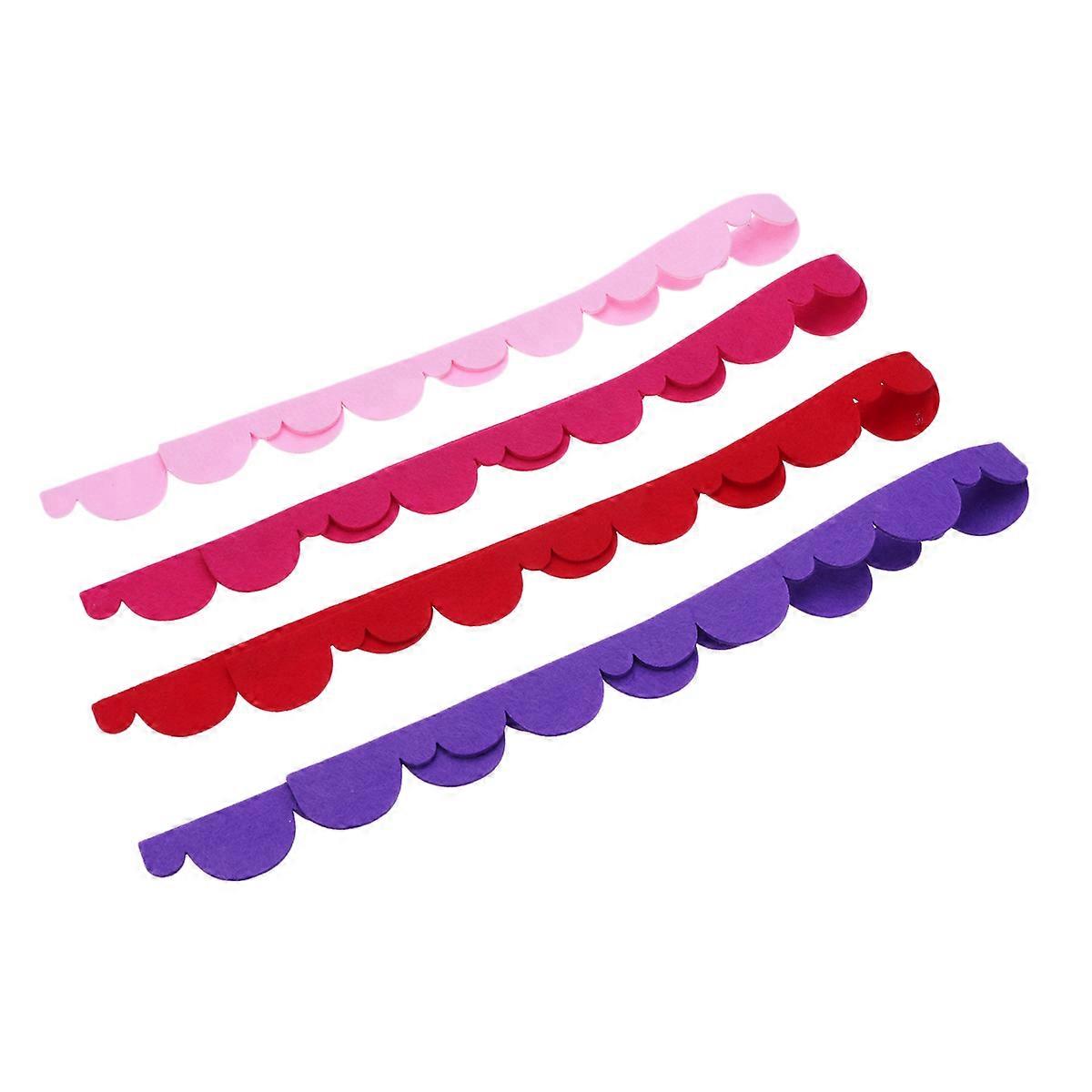 Lace Wavy Border Trim Blackboard Border Strips for Kindergarten Corner 4Pcs