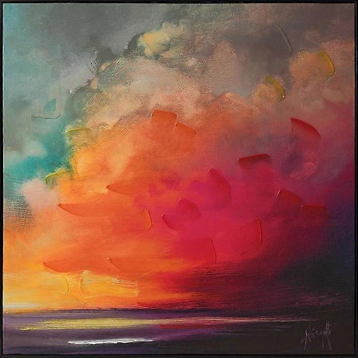 Scott Naismith Sunset Cumulus Study I Framed Canvas Print