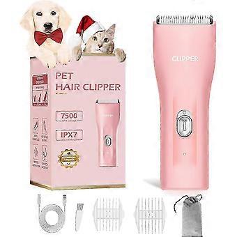 Tondeuses pour chiens professionnelles pour poils épais, tondeuses pour chats sans fil pour fourrure emmêlée, tondeuses de toilettage pour chiens de compagnie rechargeables tondeuse pour chiot, chats, lapin, p