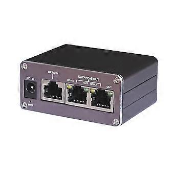 Compatibele Gigabit industriële MINI PoE-injector voor Mikrotik en Ubiquiti, 24V 60W uitgangsmodus.