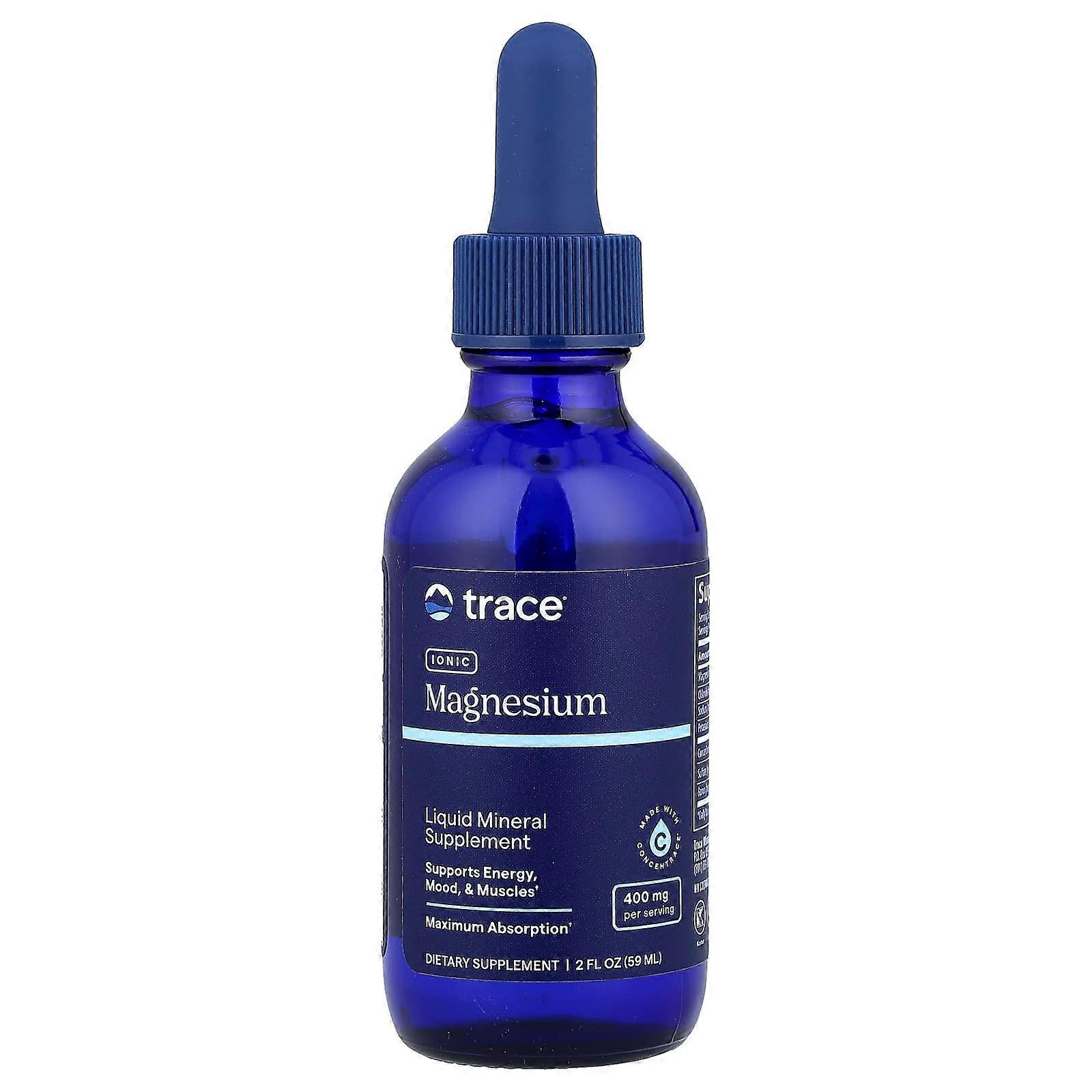 Trace Minerals , Ionic Magnesium, 400 mg, 2 fl oz (59 ml)