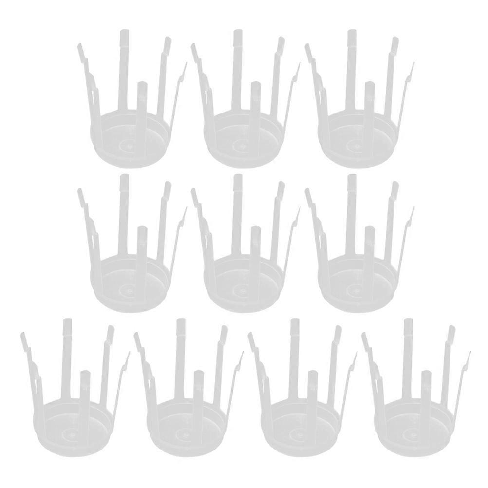 Bouquet Base Plastic Stem Holder for Fixation Use 30Pcs White