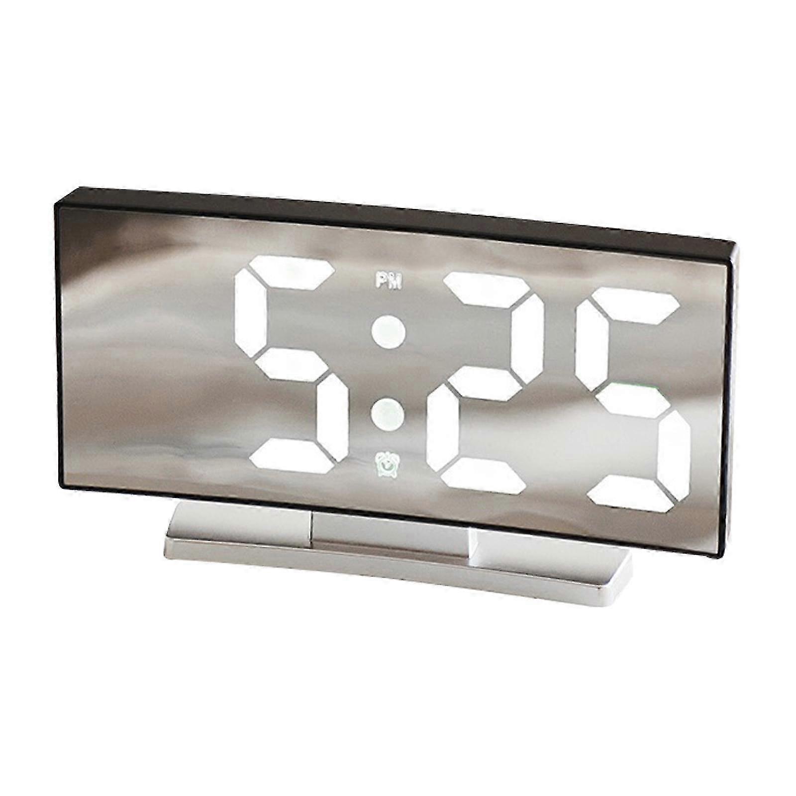 LED Alarm Clock, Desk Clock, Temperature Display Bedside Clock, Snooze USB