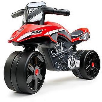 FALK Racing Team: Motocicletta giocattolo, rossa, con ruote larghe, adatta a bambini dai 2 ai 5 anni.