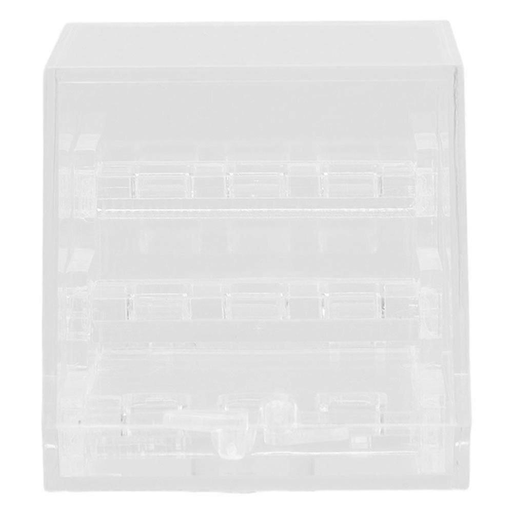 Display Box Acrylic Showcase Box for Gemstone Storage 3Pcs Clear Case