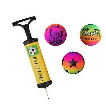 Regenboogballen, 3 stuks, plastic speelballen voor kindersporten en verjaardagsfeestjes.