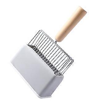 Pelle à litière pour chatons et chats, kit de nettoyage de litière, pelle durable, anti-déversement, avec support, multicolore