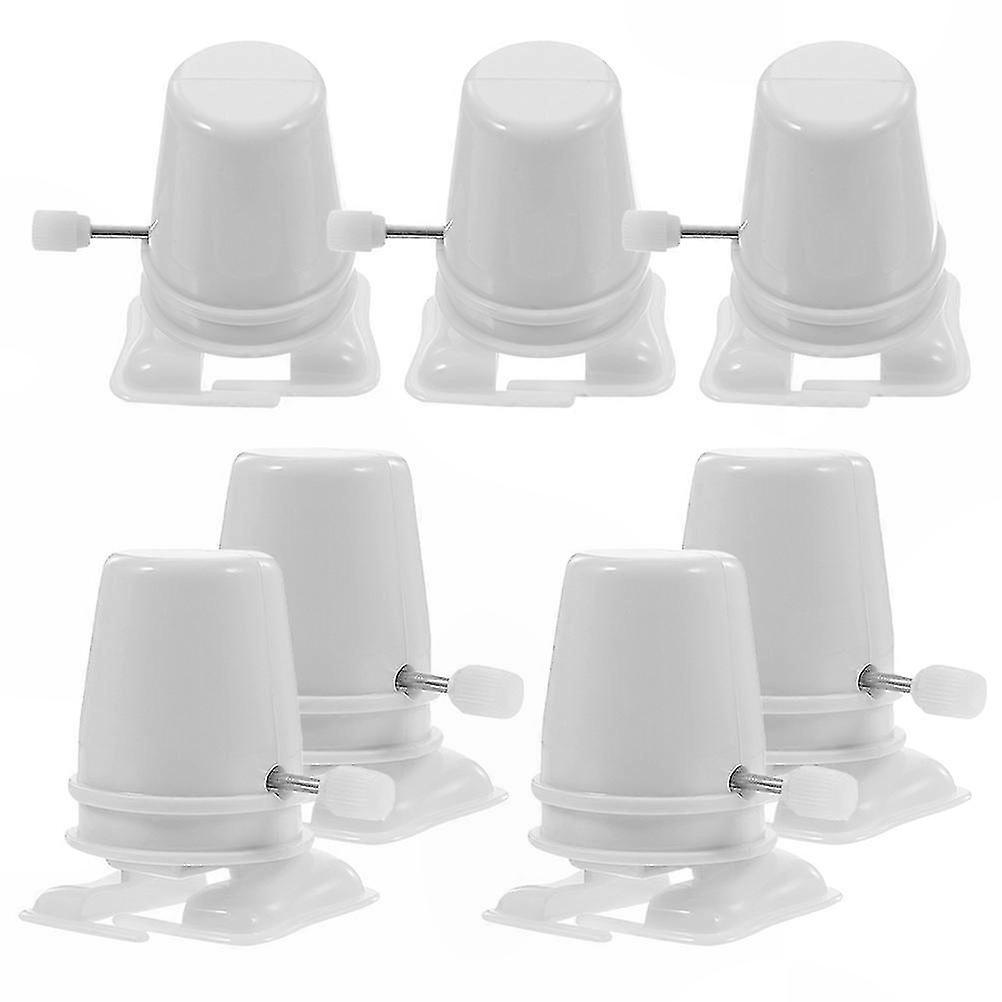 7-Piece White Plastic Toy Movement Replacement Kits for Clockwork Robots