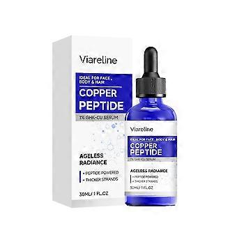 Suero facial con péptidos de cobre: ​​suero facial antienvejecimiento con péptidos y GHK-Cu para una piel suave, firme y elástica.