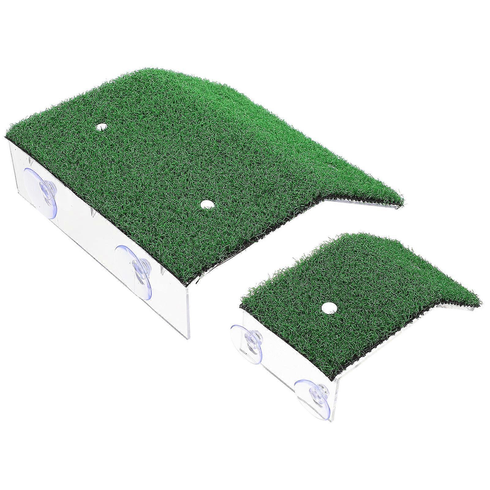 2pcs Turtle Basking Platform Resting Climbing Platform Tortoise Reptile Terraces