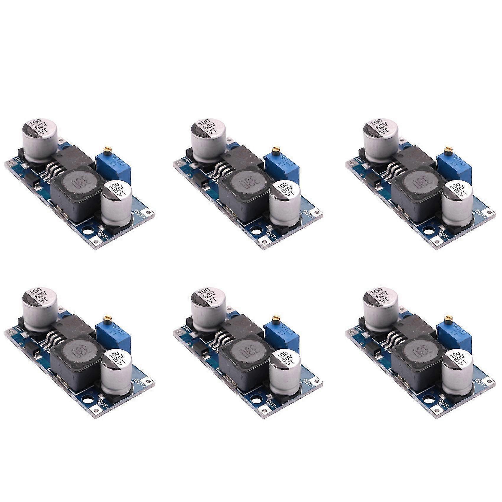 6X 48V Adjustable Step-Down Regulator Module, DC-DC, LM2596HV Input, 4.5-60v Power Module