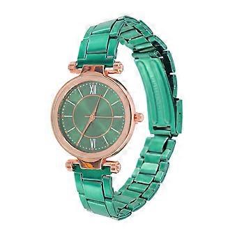 Women Wrist Watch Fashionable Wrist Watch 5Pcs Delicate Green Style