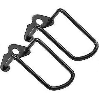 2 pcs bicicleta traseira derailleur guarda, 4.52 "aço ferro bicil rack protetor ajustável ciclismo traseiro