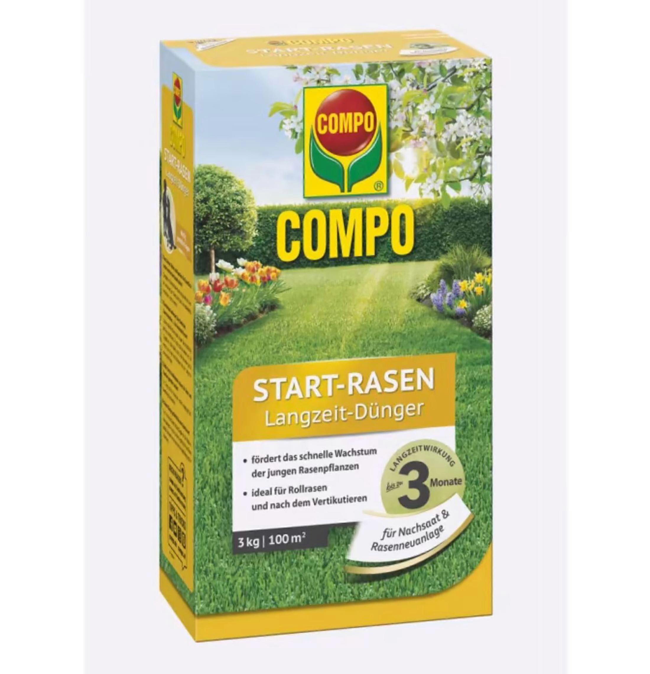 COMPO Start- und Rollrasendünger, 3 kg