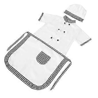 Kochschürzen-Set für Kinder mit verstellbarer elastischer Haube, ideal für Bastelarbeiten, 1 Set
