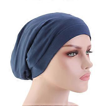 Cotton Hair Cover Bonnet Sleep Cap Silky Lined Sleep Cap Hat for Night Sleeping Women Natural Curly Long Hair Wrap Stay All Night