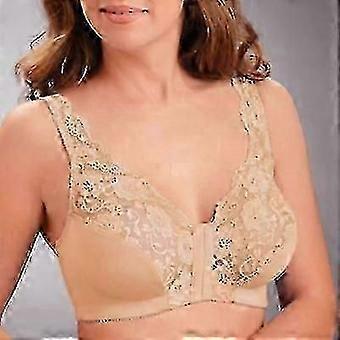 Sujetadores para mujer sin aro de acero, cierre frontal, cómodos, tipo bralette para uso diario, talla XL, L