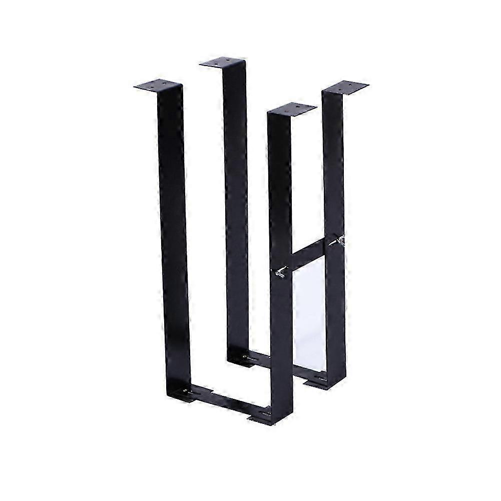 1 Set Under Desk PC Mount Bracket compatible withComputer Case Computer Mainframe Hanger Host Box Stand Bracket Rack Black