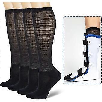 4 Packs High-Top Orthopedics Tube Socks for acture Boot Cast Replacement Socks Liner for Boots Surgical Leg
