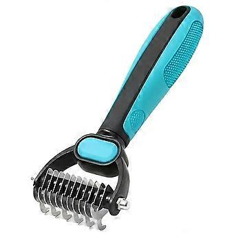 Double-Sided Cat Brush Deshedding Dog Brush For Shedding Grooming Tool 
for Long Haired Pets