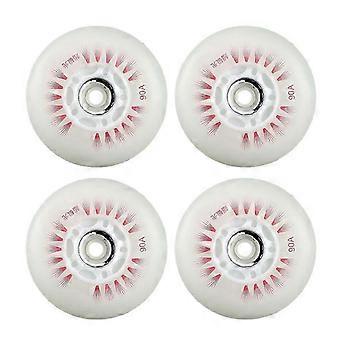 4Pcs Flashing Inline Skate Wheels Sliding Roller LED Flashing Flashing Wheel_yzab