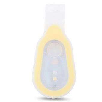 Wasserdichte, tragbare LED-Mini-Nachtlicht-Lauftaste für den Außenbereich, Silikon-Clip-Lampe (gelb)