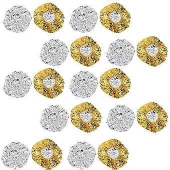 20pcs aluminiumfolie caps diepe conditionering caps herbruikbare haarverwerking caps