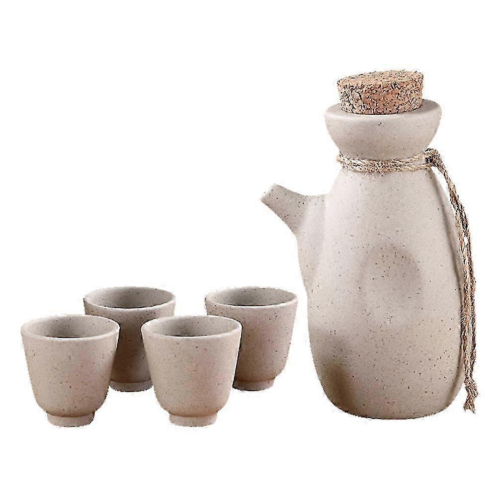 Multi-Functional Wine Kettle Ceramic Sake Pot Restaurant Use 1Set